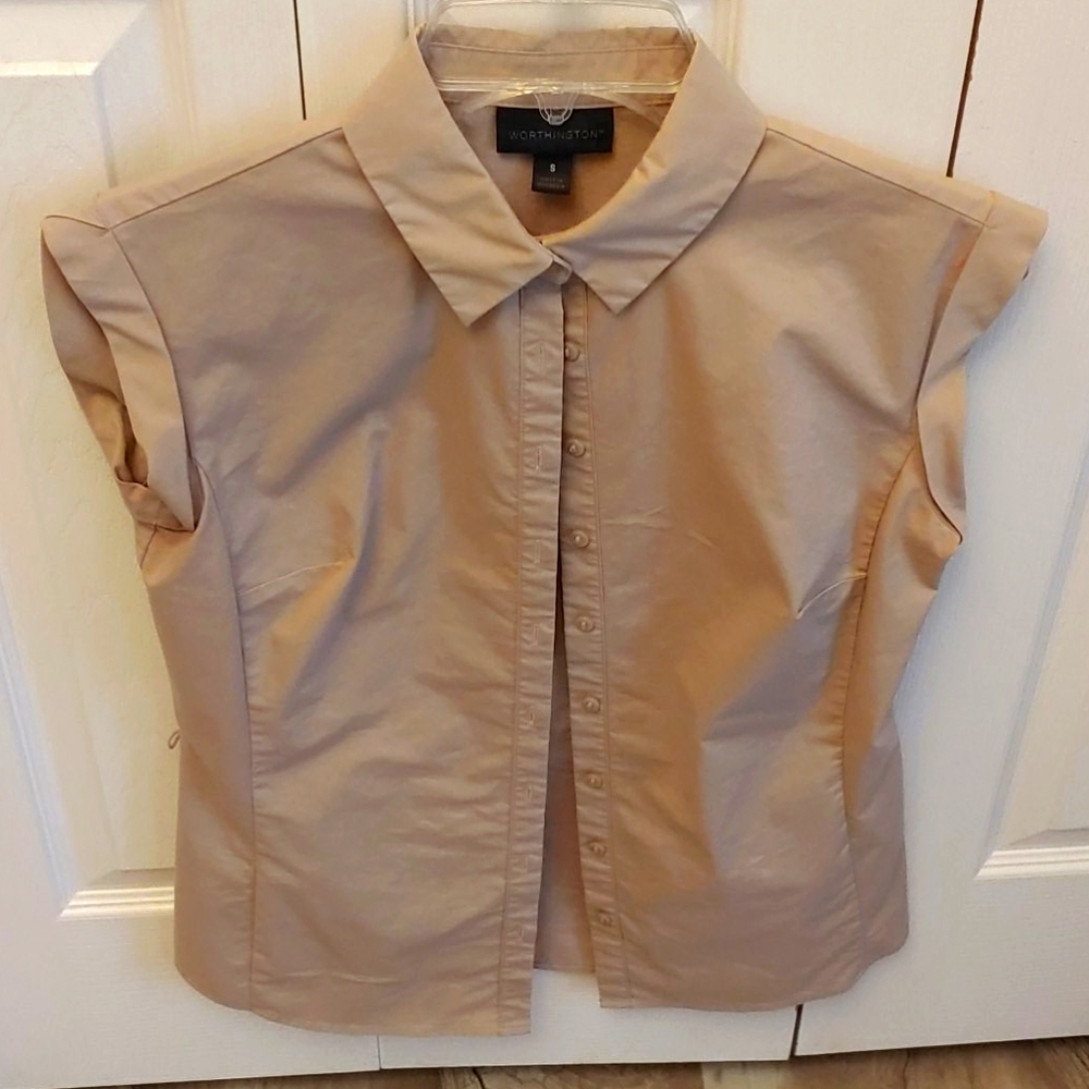Tan dress shirt size small